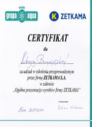 Certyfikat Zetkama- Katarzyna Baranowska- Nasz Dom